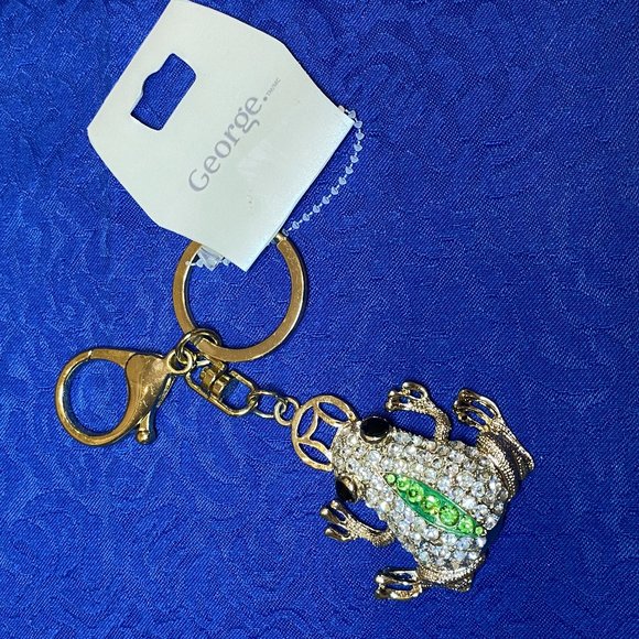 NEW Bling Bling Frog Key Chain *Stocking Stuffer* - Picture 2 of 4